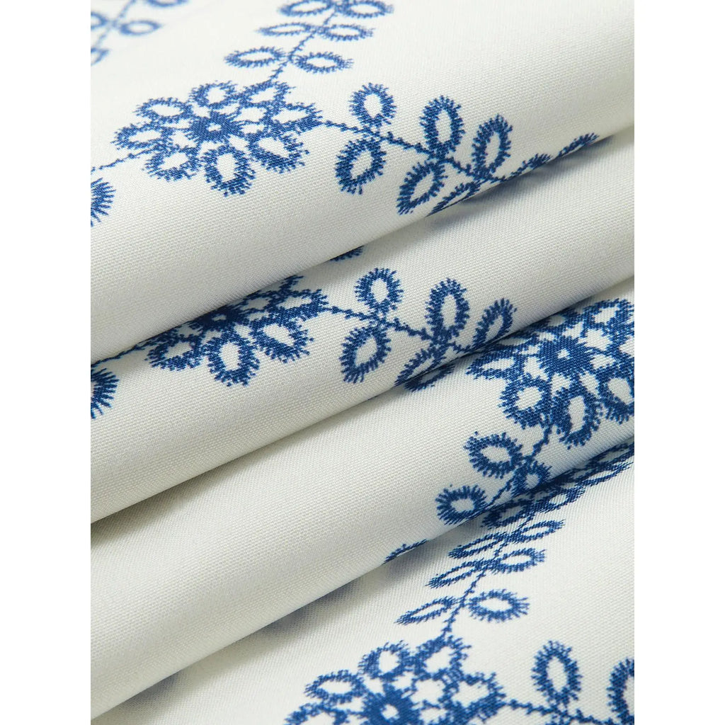 Printed Sleeveless Tie Back Skirt Set